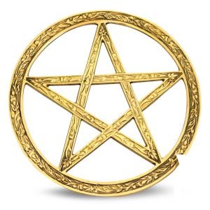 Brass pentagram 25cm