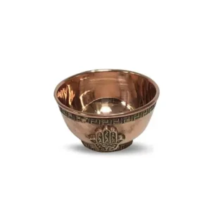 Tibetan Incense Burner / Copper Hand of Fatima Offering Bowl