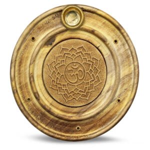 Wooden Incense Holder Crown Chakra 10 Cm