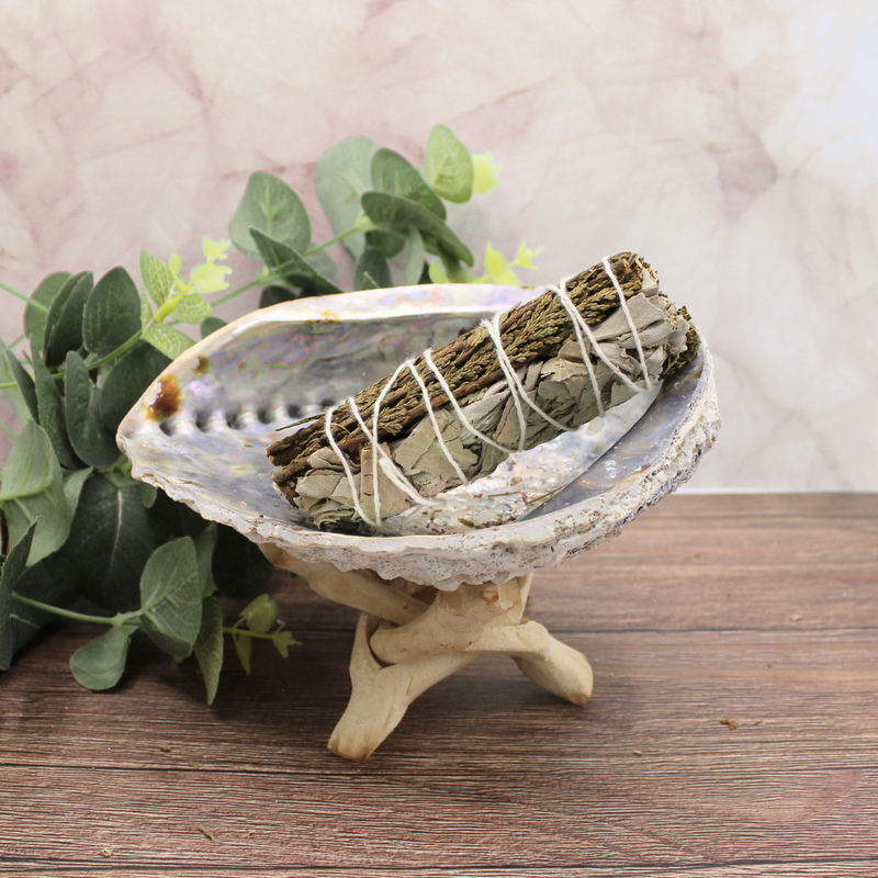 White Sage & Cedar Smudge 10cm - Image 3