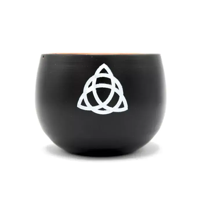Tealight Holder Triquetra Black & Copper - Image 2