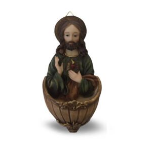 Jezus 17cm Wijwater Bakje