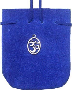 Suede Pouch Cobalt- Oval OM