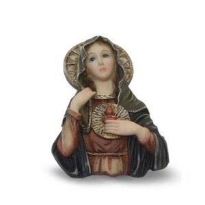 Sacred Heart Virgin Mary Ceramic Wall Hanging 12 cm