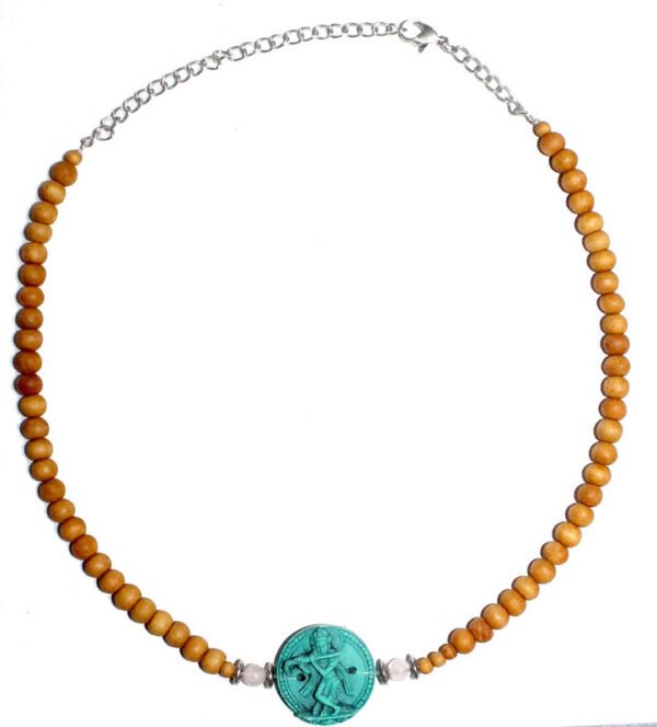 Chocker Sandalwood -Turquoise Krishna