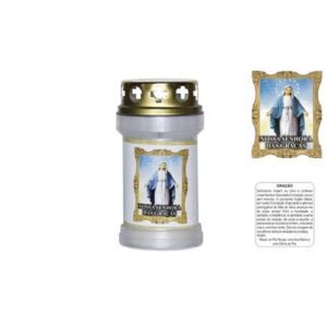 Labeled Candle Our Lady of Fatima