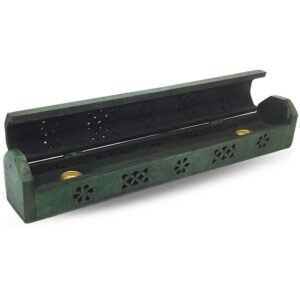 Wooden Incense Box Green 30cm