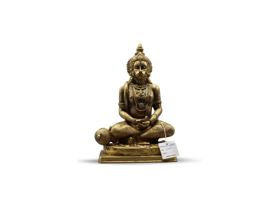 Hanuman Sitting in Meditation 11.5"
