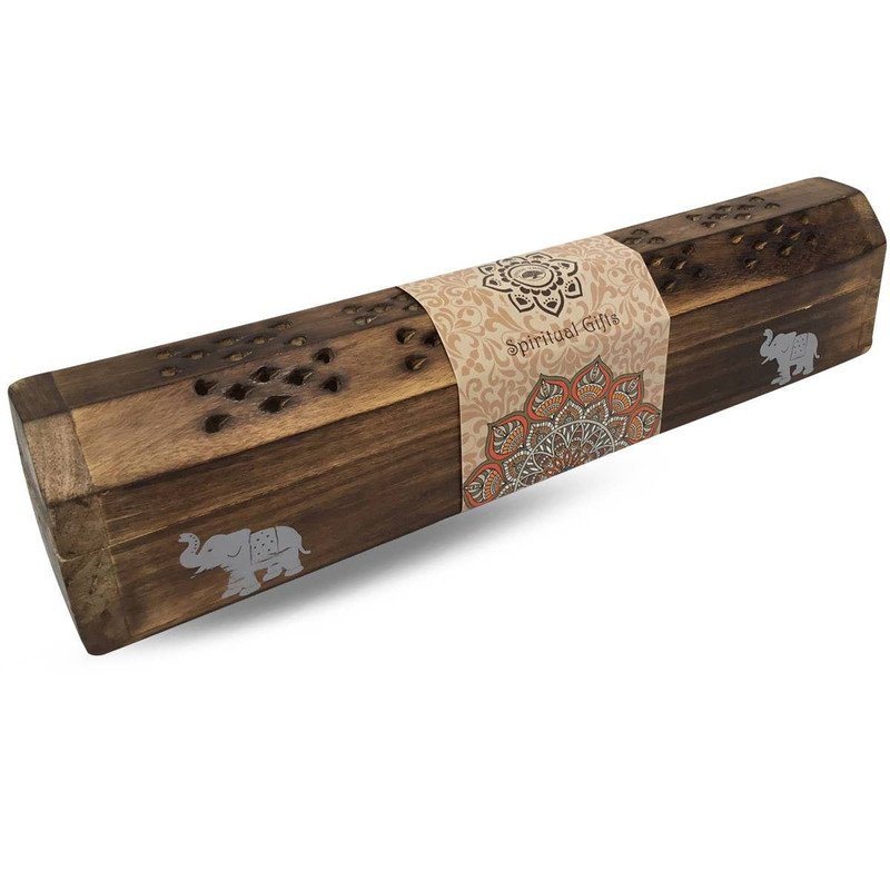 Green Tree Incense Box Mandala Elephant
