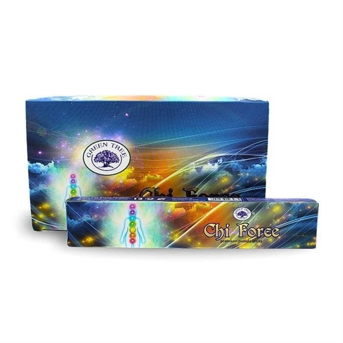 Green Tree Chi Force Hand Rolled Natural Incense Sticks - Image 2