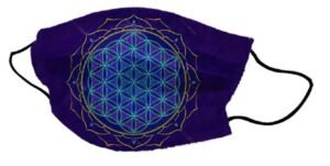 Yogi Mask Flower of Life Blue
