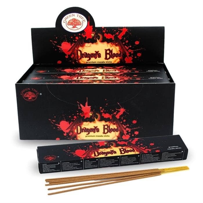 Green Tree Dragon's Blood Hand Rolled Natural Incense Sticks