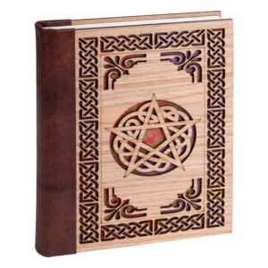 Leather Journal Pentagram with Leather Back