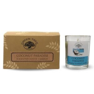 Green Tree Votives 55 gram Coconut Paradise