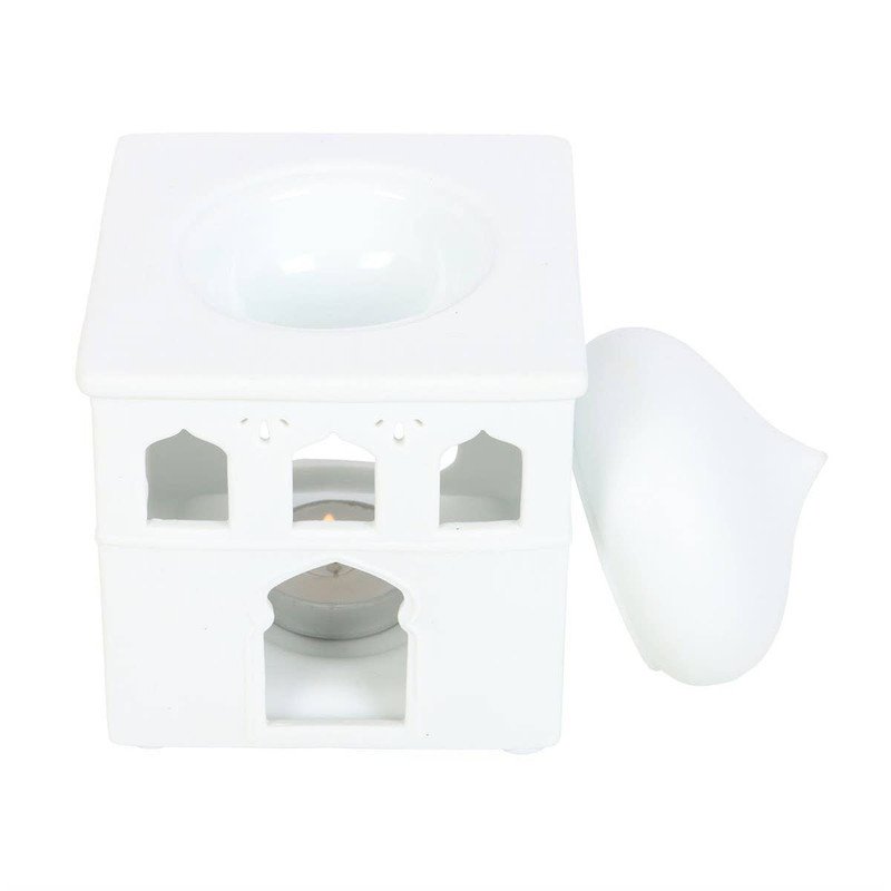Off White Mosque Oil Burner and Incense Cone Holder - Image 3