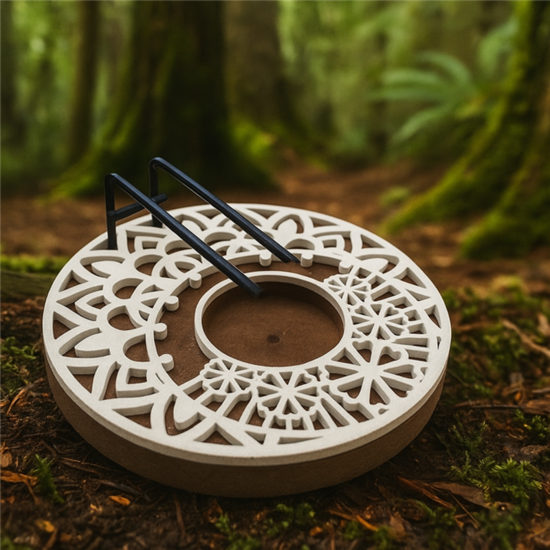 Palo Santo & White Sage Burner Geometric Star - Image 2