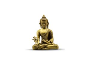 Buddha Sitting - Brown Gold Finish 8"