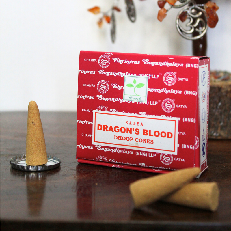 Satya Dragon's Blood Dhoop Cones - Image 4