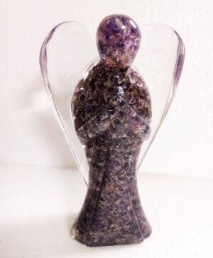 Orgone Angel Figurines-Amethyst 12cm