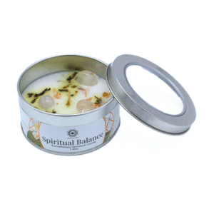 Green Tree Gemstone Scented Candle Spiritual Balance Jasmine 70g