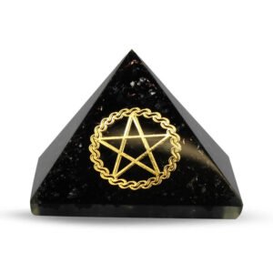 Orgonite Pyramid - Black Tourmaline, Pentacle