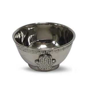 Tibetan Incense Burner / Silver Hand of Fatima Offering Bowl