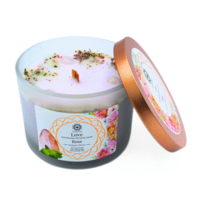 Green Tree Gemstone Scented Candle Love Rose 256g