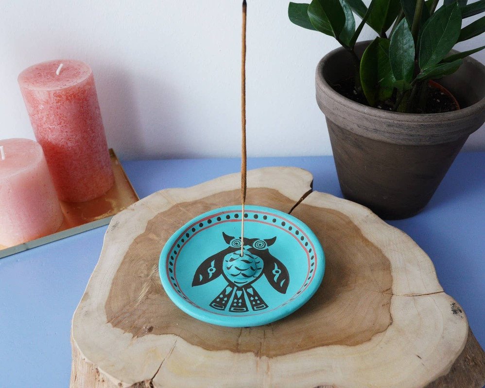 Native Soul Owl Incense Burner 12cm - Image 4