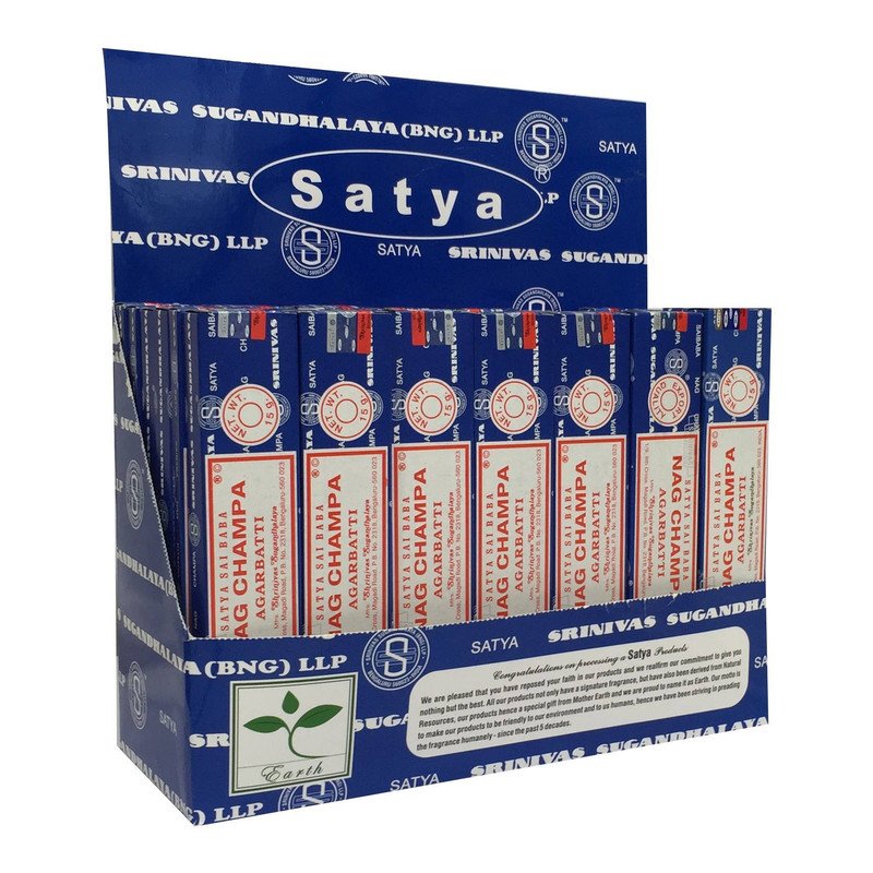 Satya Nag Champa Incense sticks Display Pack (42 x 15 grams)