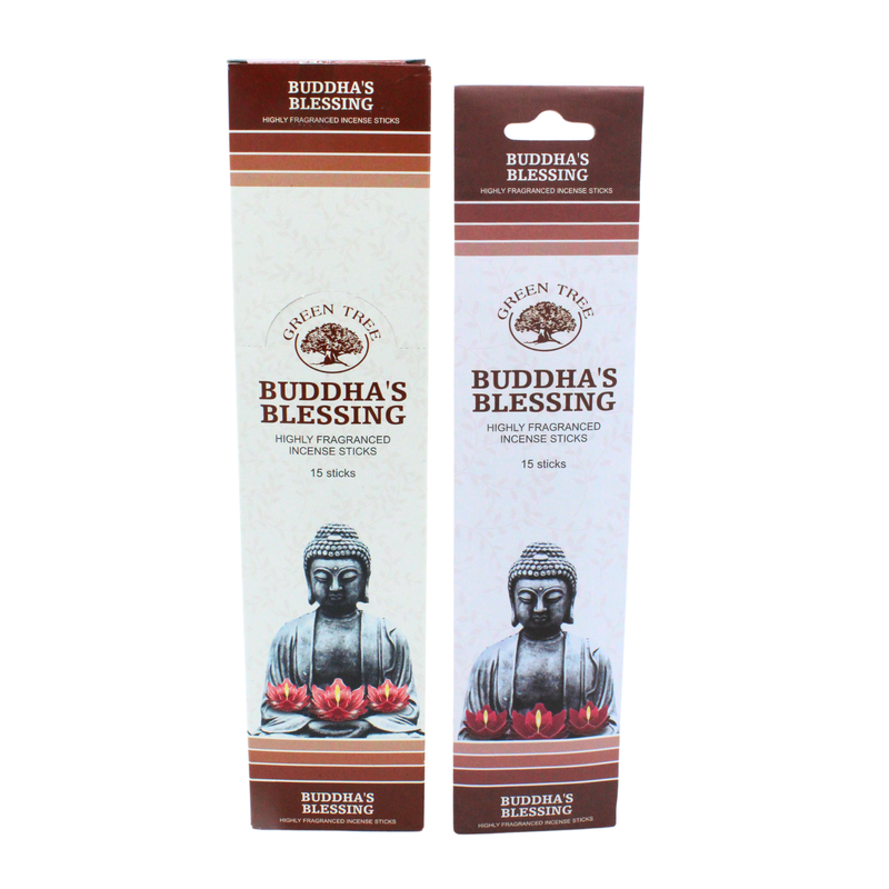 Green Tree Buddha's Blessing Incense 15 Sticks - Image 2