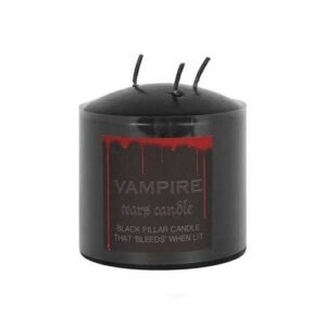 Vampire Tears Pillar Candle Black 7.5cm