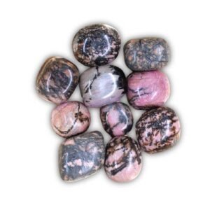 Rhodonite tumbled stone 250 gr
