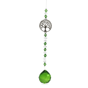 Suncatcher Hanging Green Beads Tree of Life