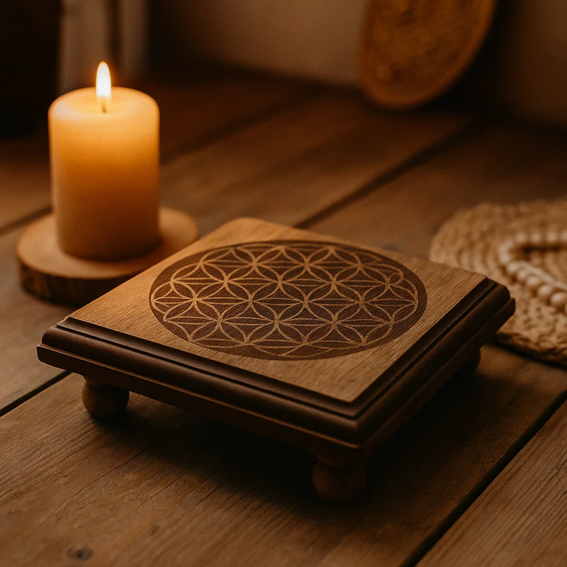Mini Altar Table Flower Of Life - Image 2