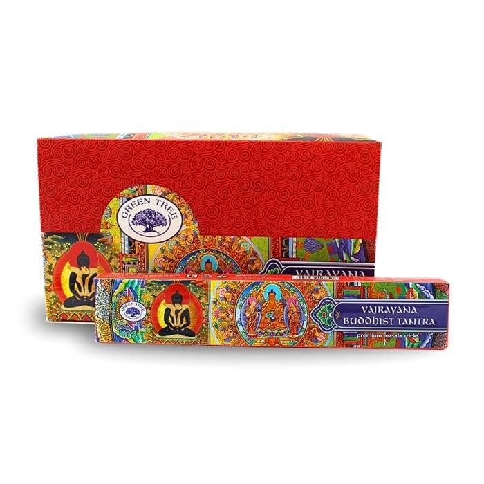 Green Tree Buddhist Tantra Hand Rolled Natural Incense Sticks - Image 2