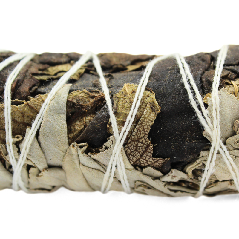 White Sage & Black Sage Smudge Stick 10cm - Image 2