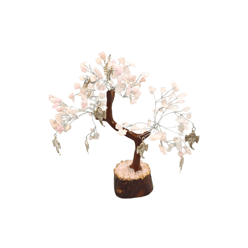 Rose Quartz Wisdom Gem tree Small