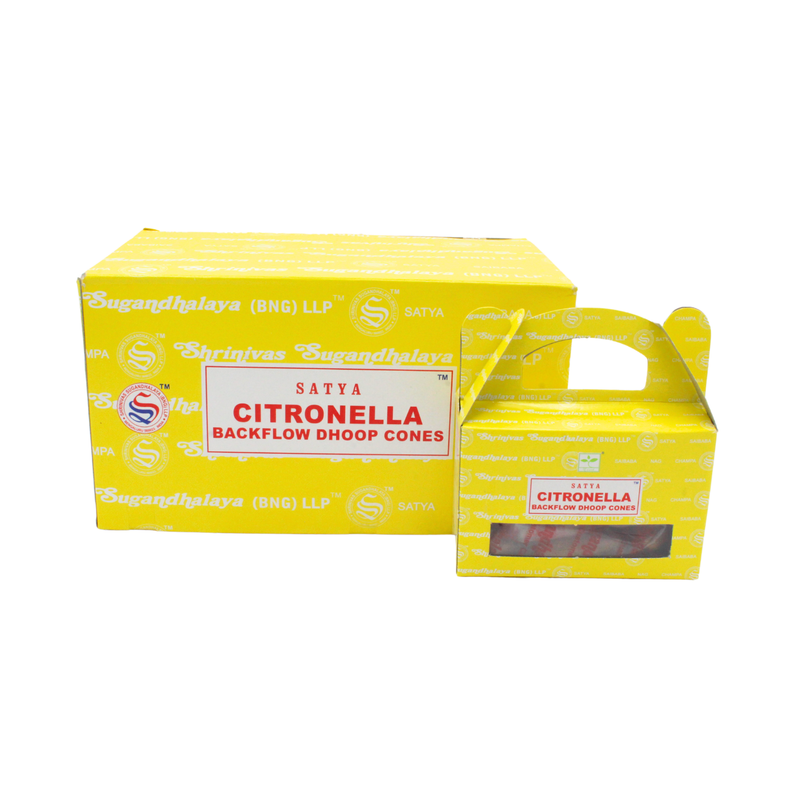 Satya Citronella Perfumed Backflow Dhoop Cone - Image 2