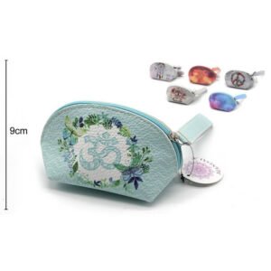 Wallet Oval Light Blue 15x9x8cm