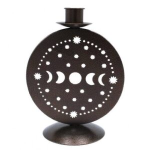 Iron Lunar Candle Holder 16 cm