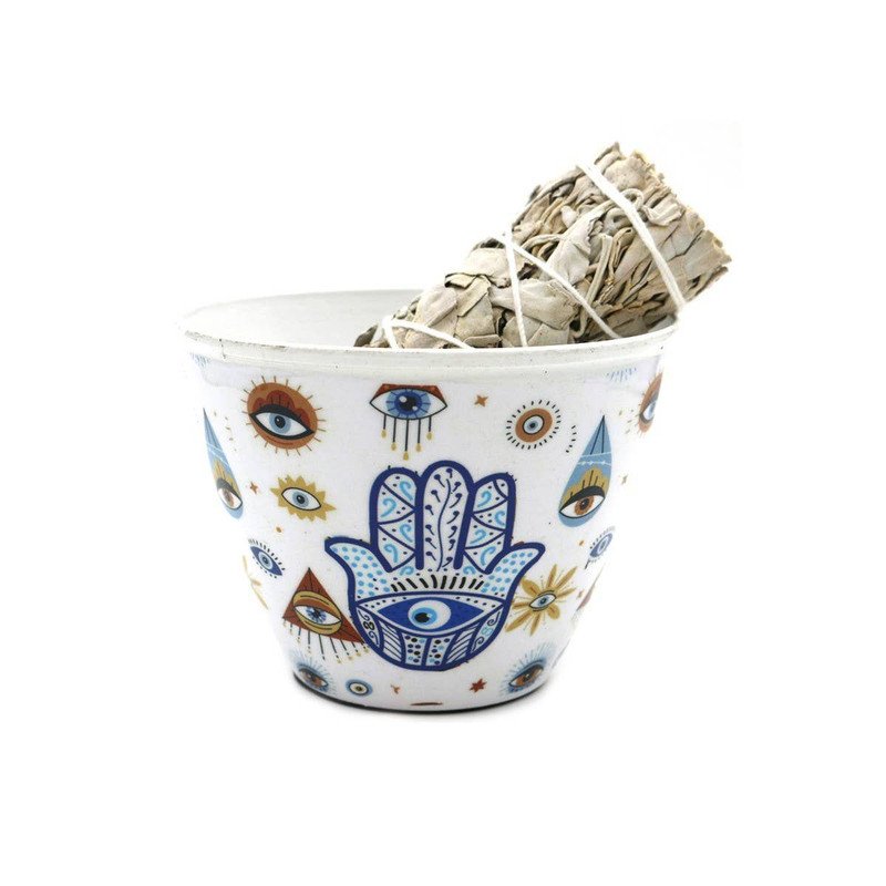 Smudge Bowl Hand Of Fatima 10 cm - Image 2