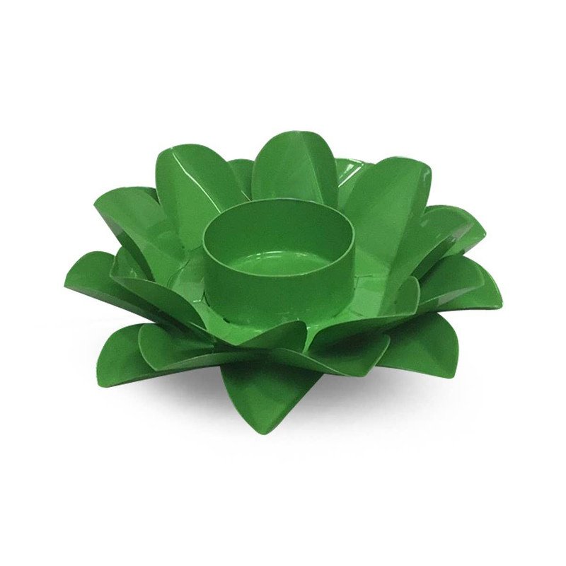 Lotus Candle Holder Green Heart Chakra