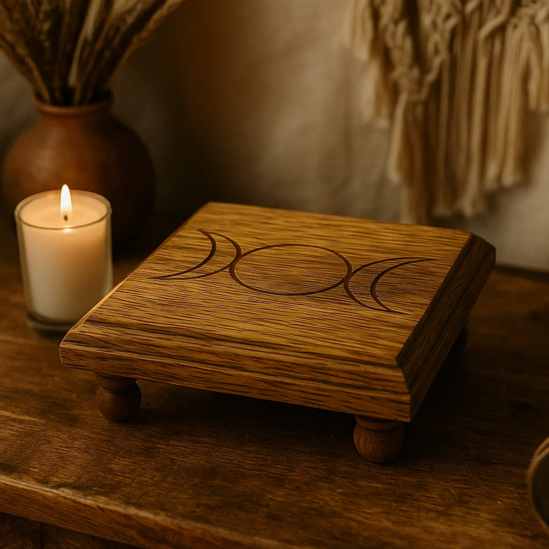 Mini Altar Table Triple Moon - Image 2