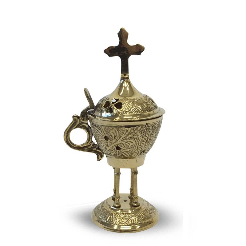 Pyali incenseburner 15cm with cross
