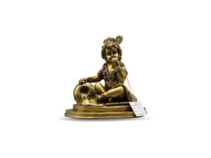 Krishna Sitting W/ Pot 8" Ht.