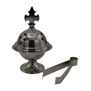 Nickel incense burner Thurible 4,5"