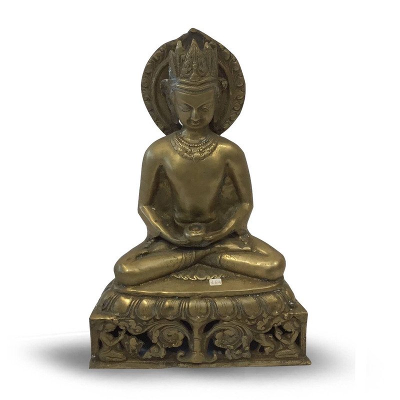 Sitting Budha 36 Cm with Crown