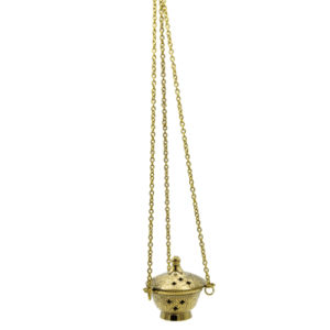 Incense Burner and Tong Brass ( 8 cm )