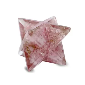 Orgone Big Size Rose Quartz Merkaba Star