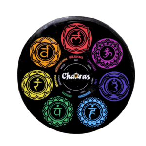 Mango Wood Incense Holder 7 Chakras 10cm